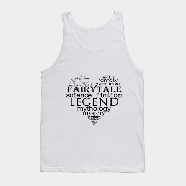 Literary genres Tank Top by hedehede